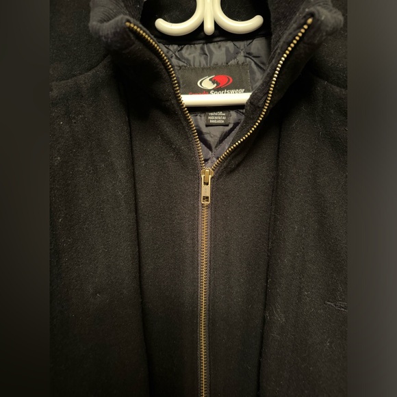 Wool Mens Long Jacket Montréal Elite Size XL - Picture 2 of 5